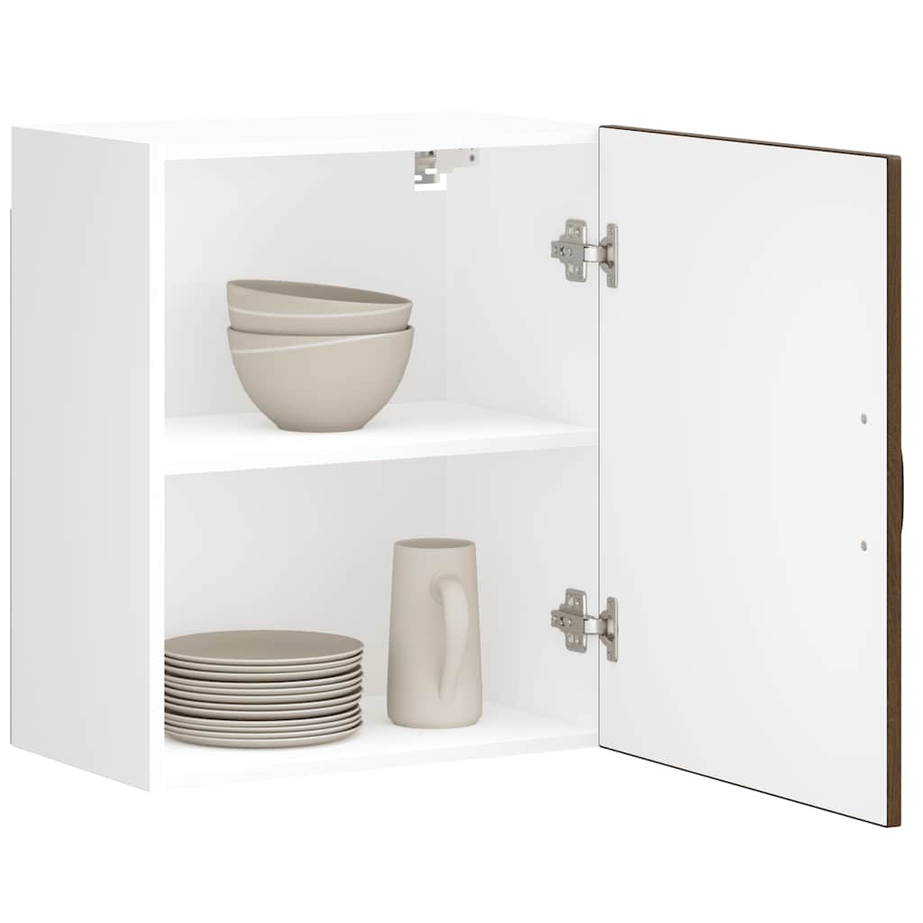 vidaXL ντουλάπι τοίχου κουζίνας "Lucca" Καφέ δρυς καπλαμά ξύλινο