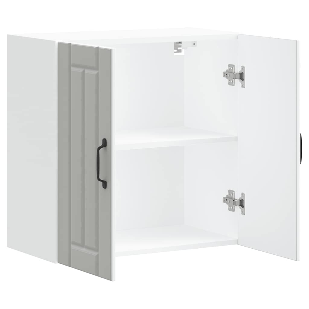 vidaXL ντουλάπι τοίχου κουζίνας "Lucca" Λευκό κατασκευασμένο ξύλο