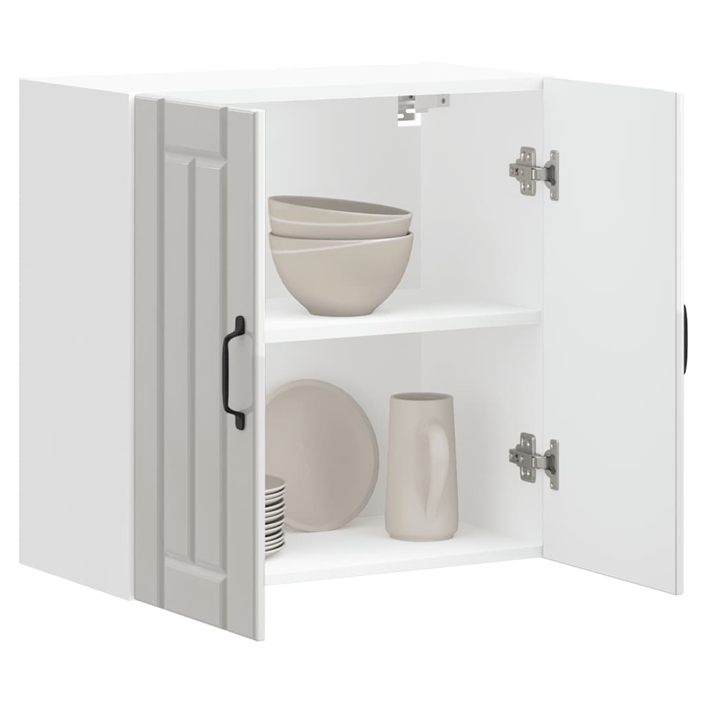 vidaXL ντουλάπι τοίχου κουζίνας "Lucca" Υψηλή στιλπνότητα λευκό