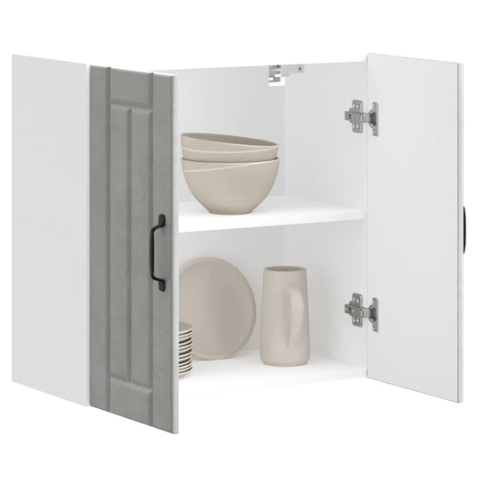 vidaXL ντουλάπι τοίχου κουζίνας "Lucca" Σκυρόδεμα γκρι