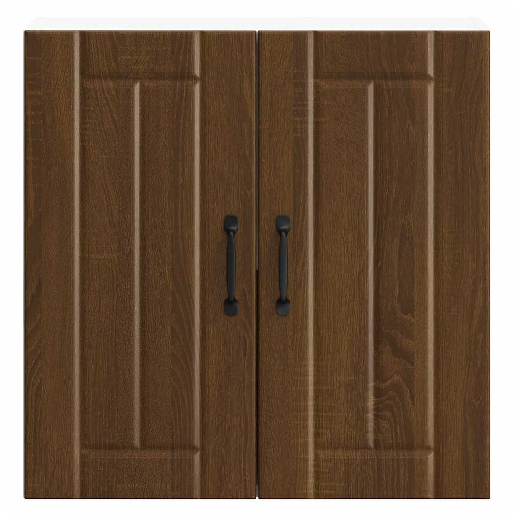 vidaXL ντουλάπι τοίχου κουζίνας "Lucca" Καφέ δρυς καπλαμά ξύλινο