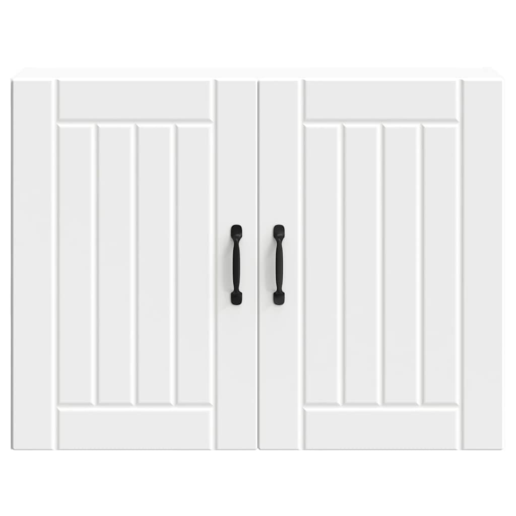 vidaXL ντουλάπι τοίχου κουζίνας "Lucca" Λευκό κατασκευασμένο ξύλο