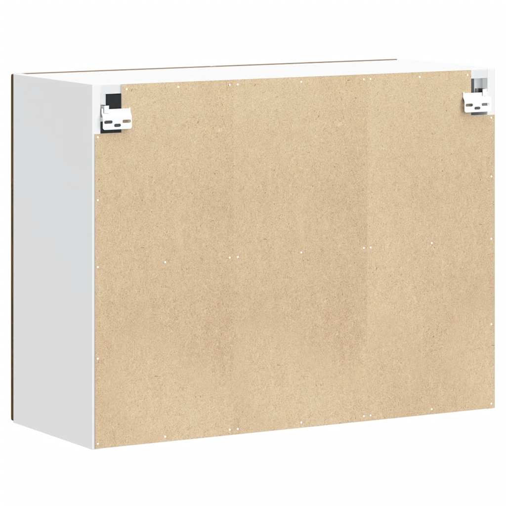 vidaXL ντουλάπι τοίχου κουζίνας "Lucca" Καφέ δρυς καπλαμά ξύλινο