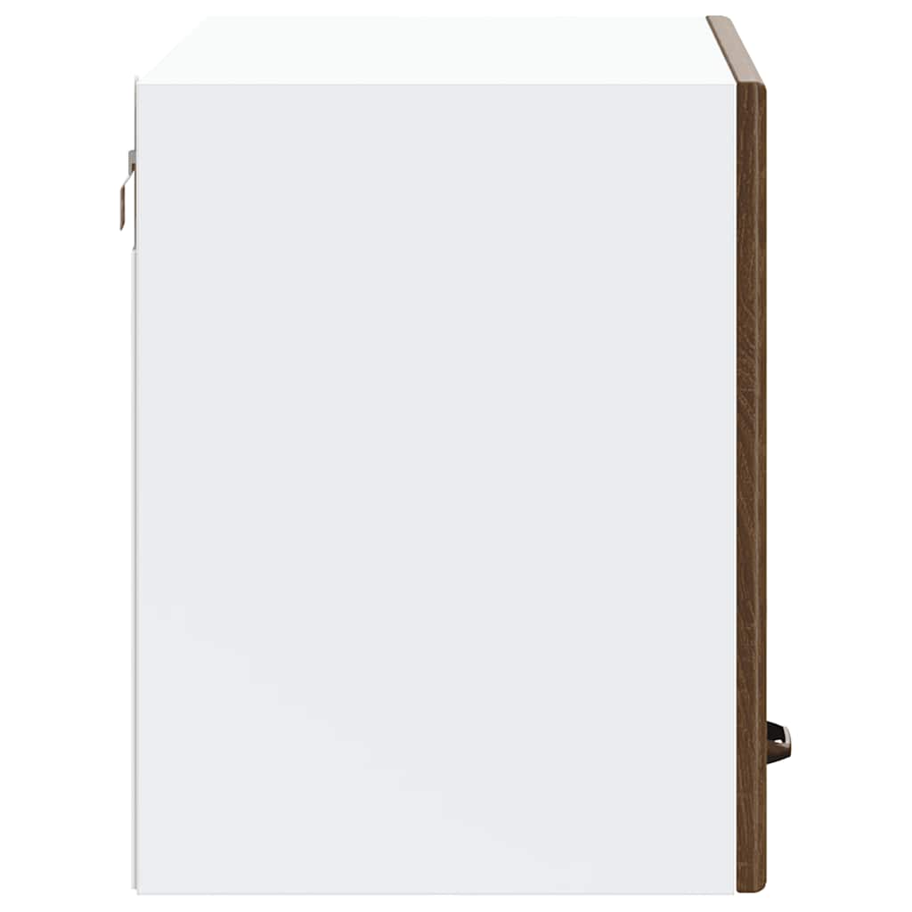 vidaXL ντουλάπι τοίχου κουζίνας "Lucca" Καφέ δρυς καπλαμά ξύλινο