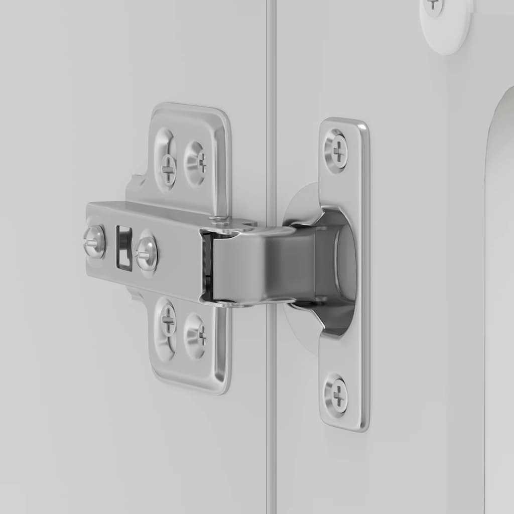 vidaXL Ντουλάπι τοίχου κουζίνας με γυάλινη πόρτα "Lucca" Λευκό