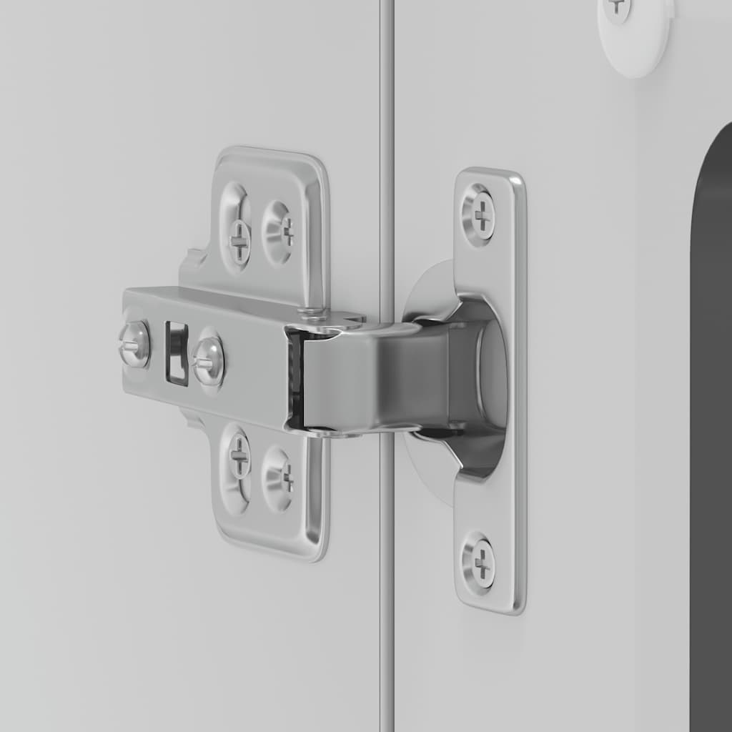 vidaXL Ντουλάπι τοίχου κουζίνας με γυάλινη πόρτα "Lucca" Μαύρο