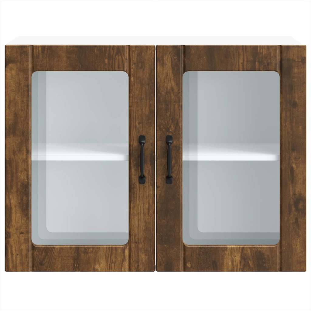 vidaXL Ντουλάπι τοίχου κουζίνας με γυάλινη πόρτα "Lucca"