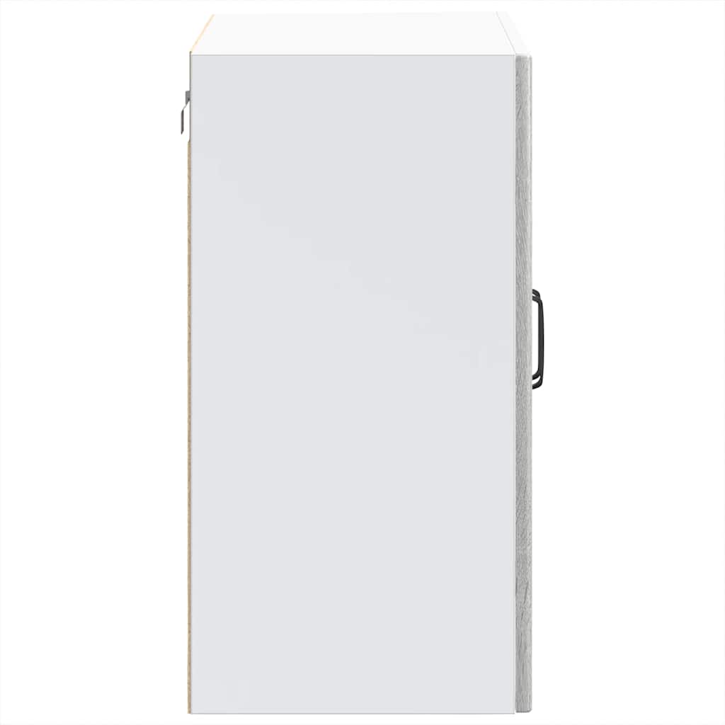 vidaXL Ντουλάπι Κουζίνας με Γυάλινη Πόρτα "Lucca" Γκρι από Τεχνητό Ξύλο Sonoma