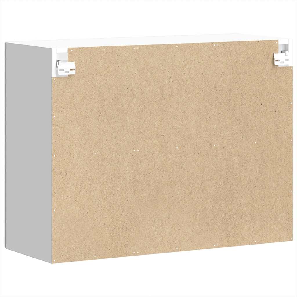 vidaXL Ντουλάπι Κουζίνας με Γυάλινη Πόρτα "Lucca" Γκρι από Τεχνητό Ξύλο Sonoma