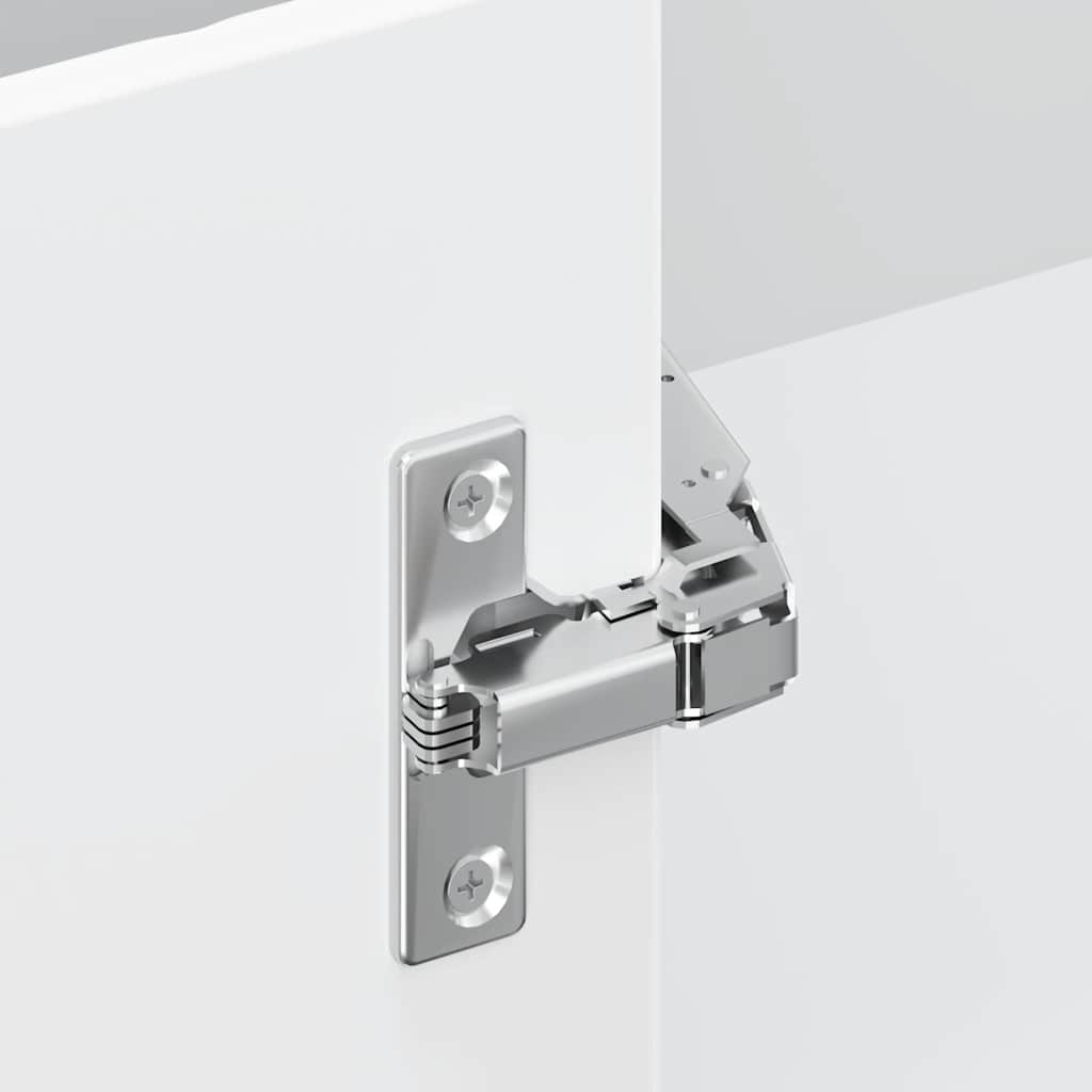 vidaXL Γωνιακό ντουλάπι τοίχου κουζίνας "Lucca" High Gloss White