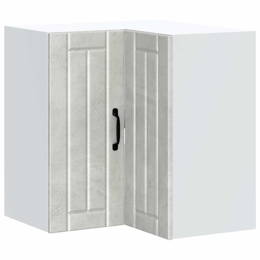 vidaXL Γωνιακό ντουλάπι τοίχου κουζίνας "Lucca" Σκυρόδεμα γκρι