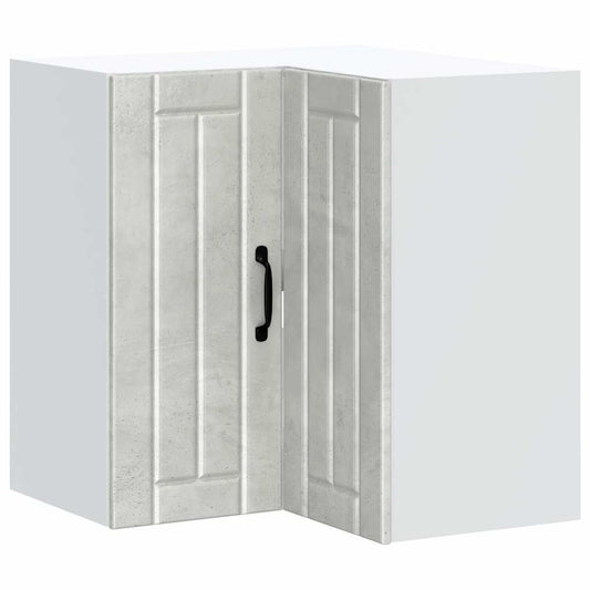 vidaXL Γωνιακό ντουλάπι τοίχου κουζίνας "Lucca" Σκυρόδεμα γκρι
