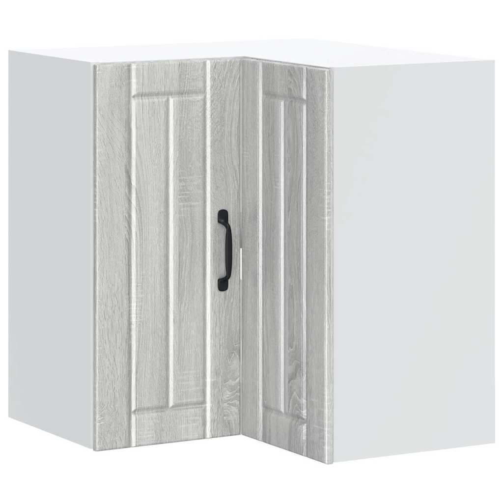 vidaXL Γωνιακό ντουλάπι τοίχου κουζίνας "Lucca" Γκρι Sonoma