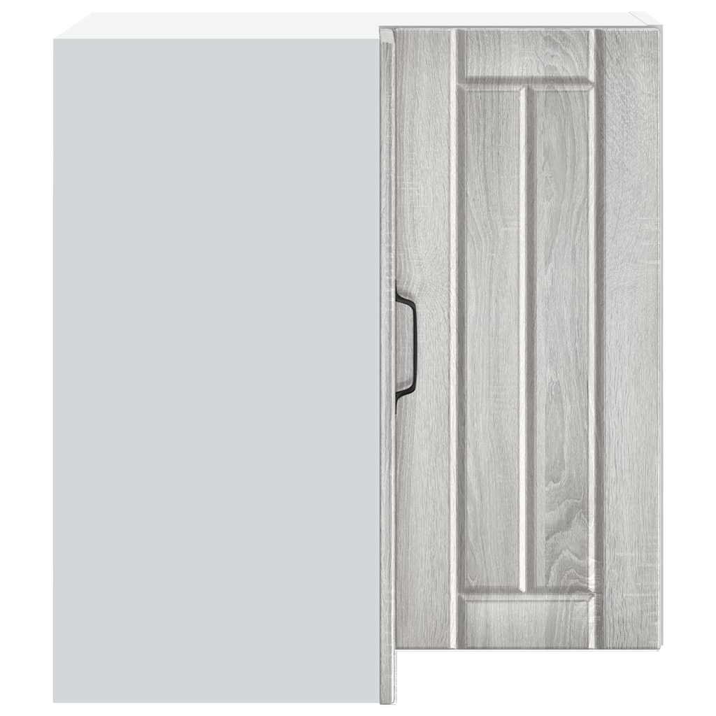 vidaXL Γωνιακό ντουλάπι τοίχου κουζίνας "Lucca" Γκρι Sonoma