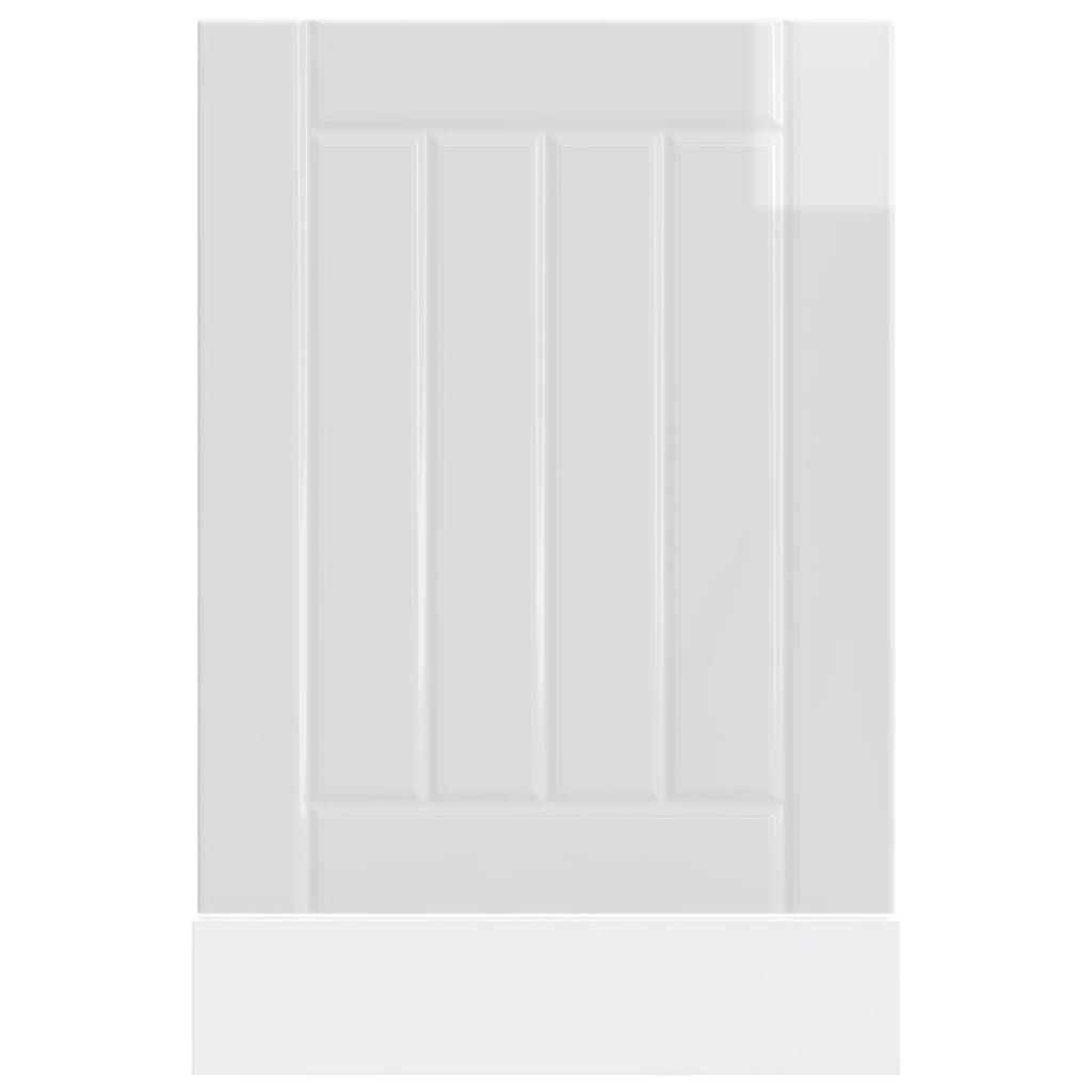 vidaXL Πίνακας πλυντηρίου πιάτων "Lucca" High Gloss White