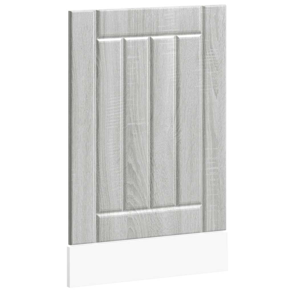 vidaXL Πίνακας πλυντηρίου πιάτων "Lucca" Γκρι Sonoma