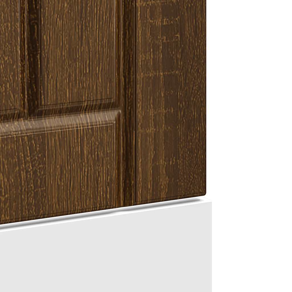 vidaXL Πλυντήριο πιάτων Πίνακας "Lucca" Καφέ δρυς μηχανουργικό ξύλο