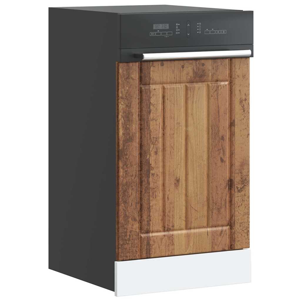 vidaXL Πίνακας πλυντηρίου πιάτων "Lucca" Παλιό ξύλο Μηχανουργικό ξύλο