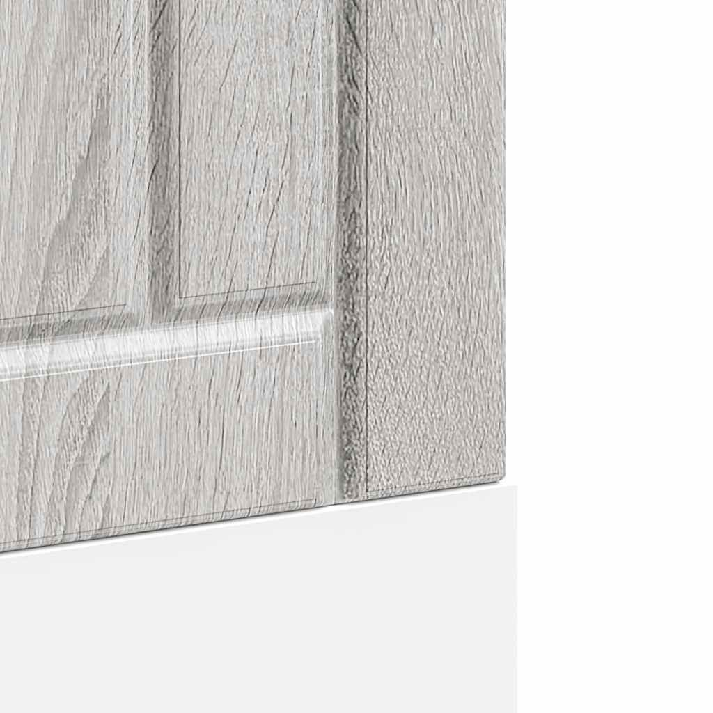 vidaXL Πίνακας πλυντηρίου πιάτων "Lucca" Γκρι Sonoma