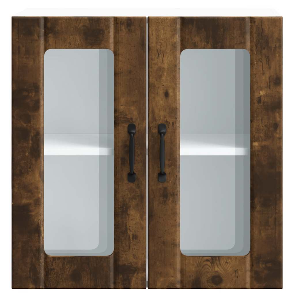 vidaXL Ντουλάπι τοίχου κουζίνας με γυάλινη πόρτα "Lucca"