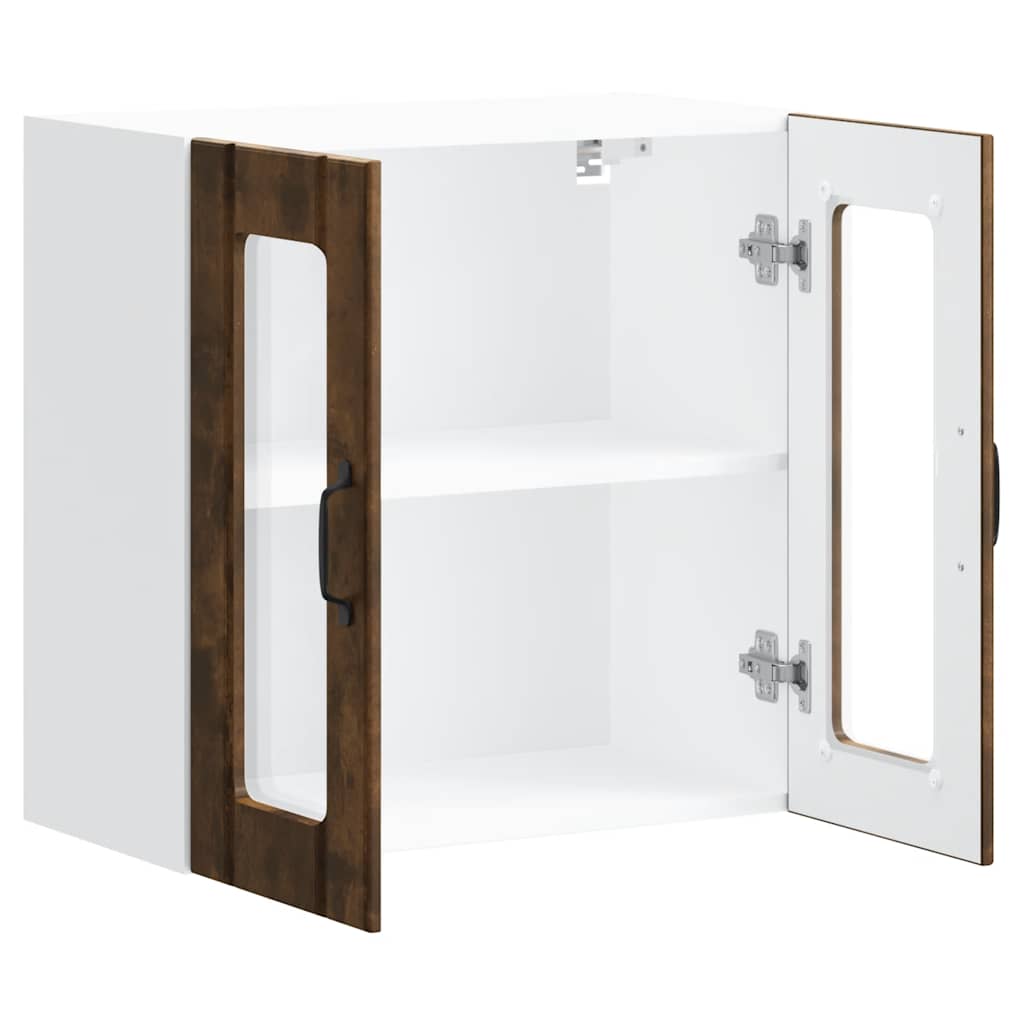 vidaXL Ντουλάπι τοίχου κουζίνας με γυάλινη πόρτα "Lucca"