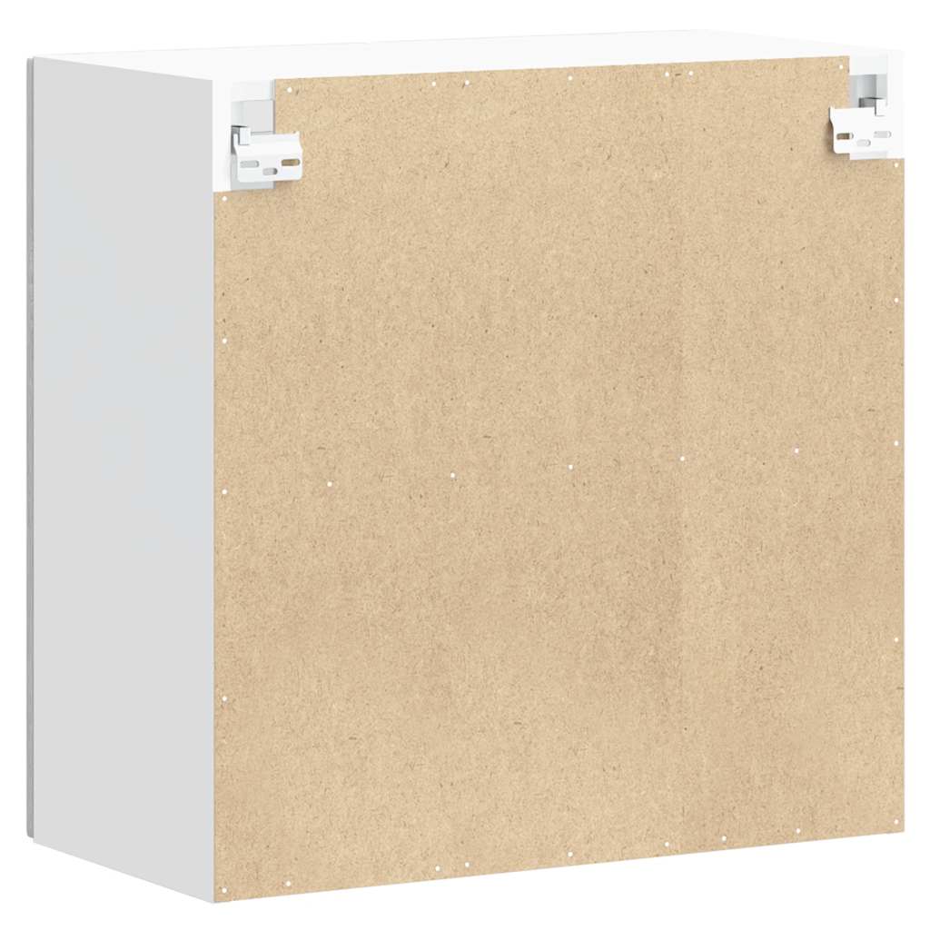 vidaXL Ντουλάπι τοίχου κουζίνας με γυάλινη πόρτα "Lucca" Γκρι Sonoma