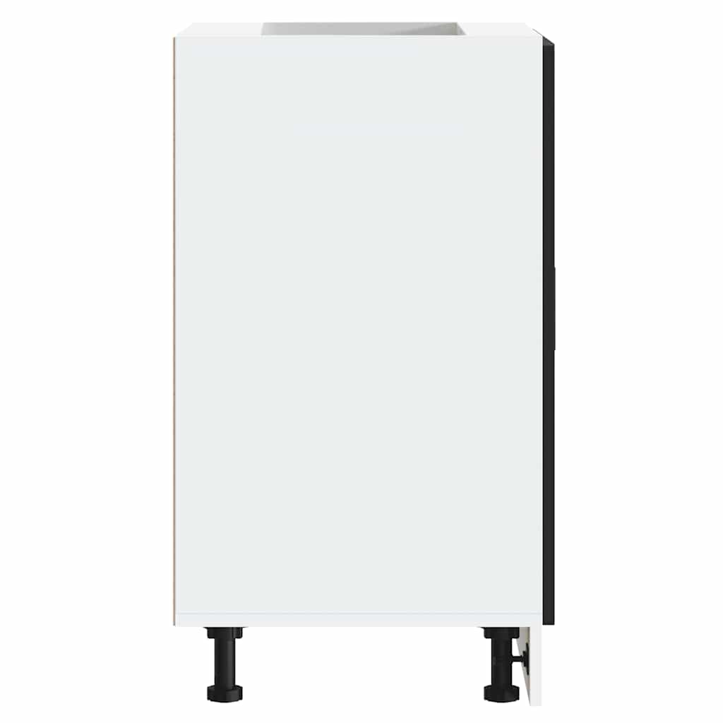 vidaXL ντουλάπι βάσης κουζίνας Porto Μαύρο κατασκευασμένο ξύλο