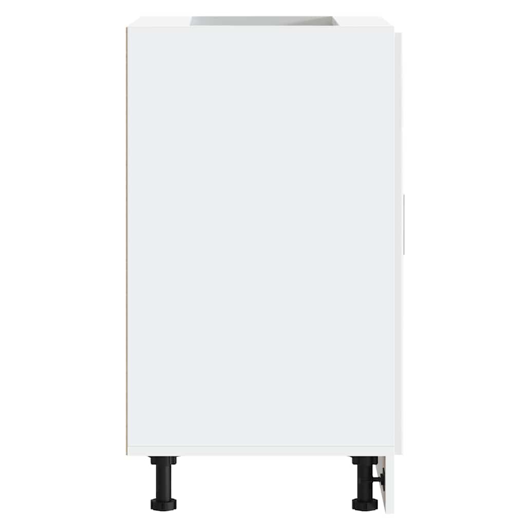 vidaXL ντουλάπι βάσης κουζίνας Porto Λευκό Υψηλής στιλπνότητας