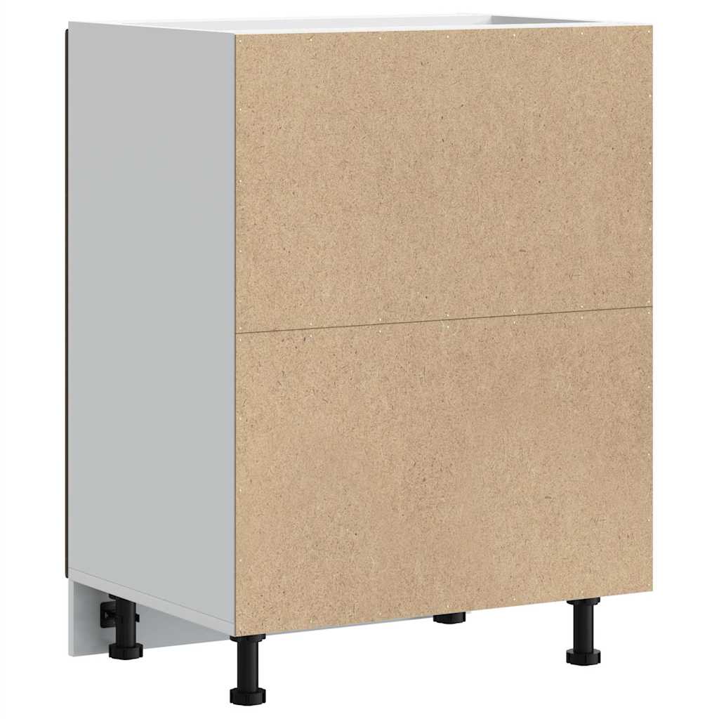 vidaXL ντουλάπι βάσης κουζίνας Porto Καφέ Δρυς κατασκευασμένο ξύλο