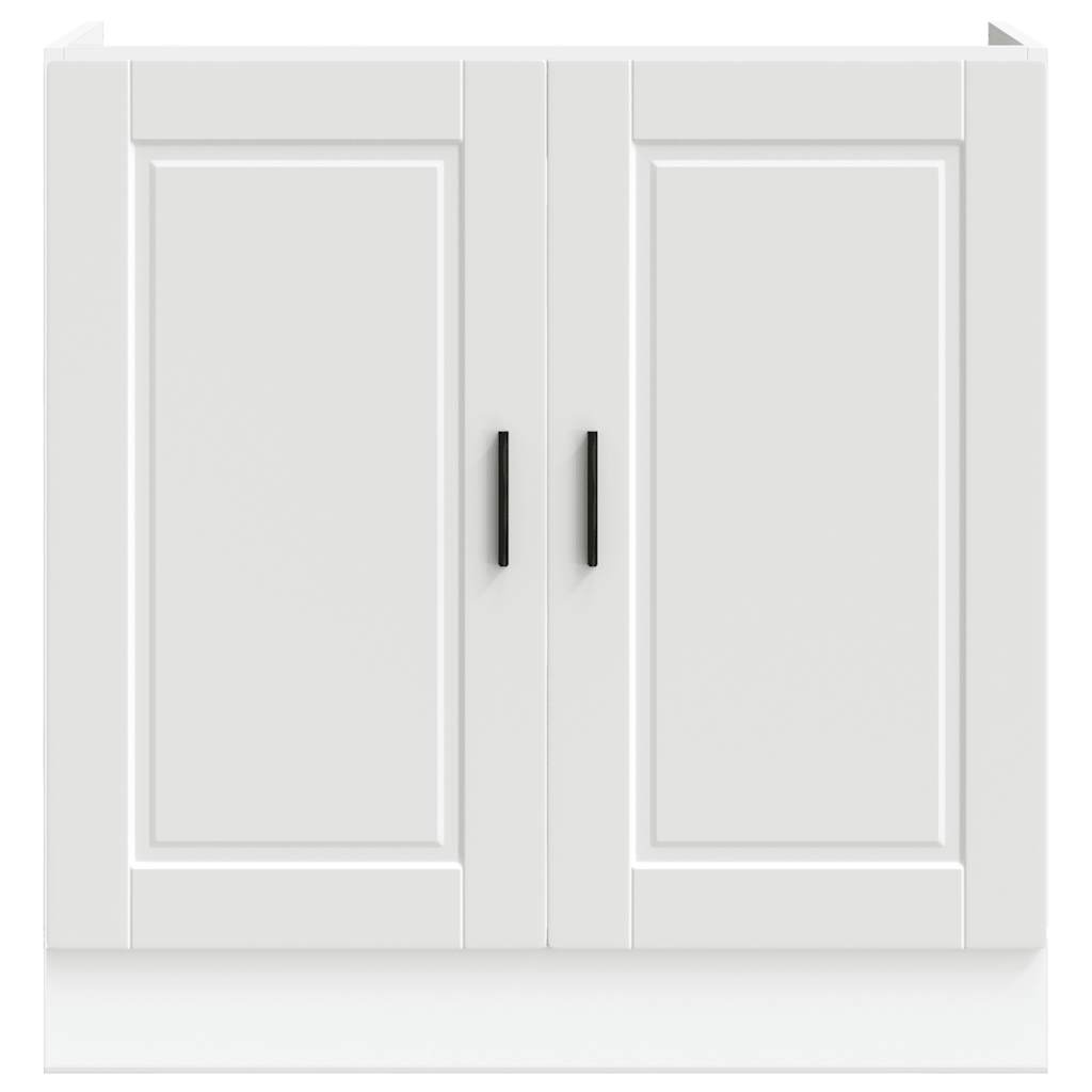 vidaXL Ντουλάπι βάσης νεροχύτη Porto Λευκό 80x46x81,5 cm