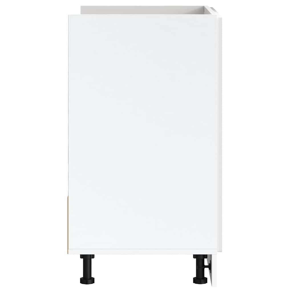 vidaXL Ντουλάπι βάσης νεροχύτη Porto Λευκό Υψηλή Γυαλάδα 80x46x81,5 cm