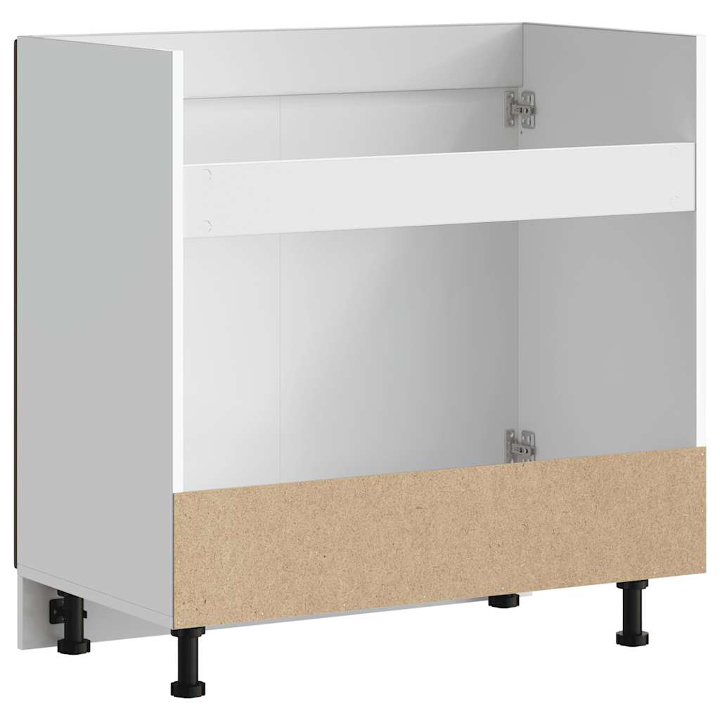 vidaXL Ντουλάπι βάσης νεροχύτη Porto Καφέ Δρυς 80x46x81,5 cm