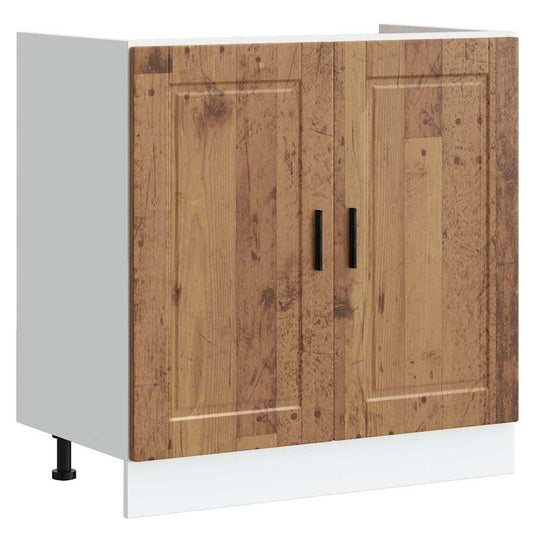 vidaXL Ντουλάπι βάσης νεροχύτη Porto Παλιό Ξύλο 80x46x81,5 cm