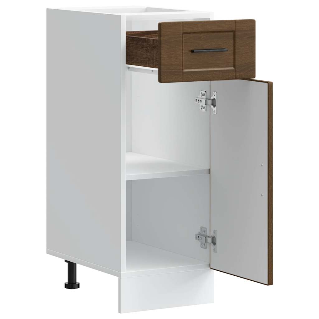 vidaXL ντουλάπι βάσης κουζίνας Porto Καφέ Δρυς κατασκευασμένο ξύλο