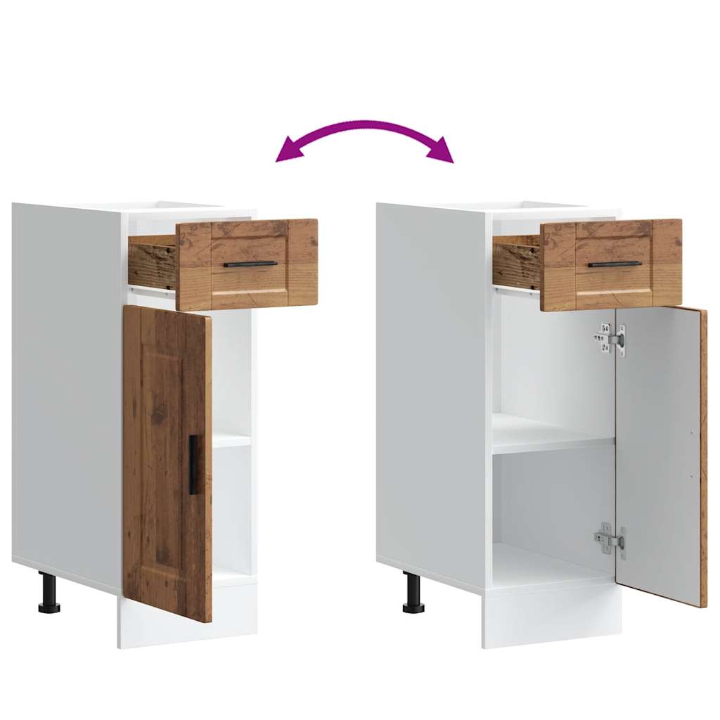 vidaXL ντουλάπι βάσης κουζίνας Porto Παλαιό ξύλο κατασκευασμένο ξύλο