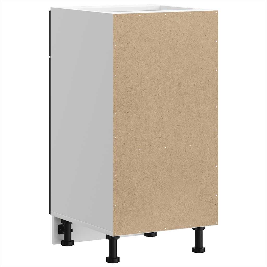 vidaXL ντουλάπι βάσης κουζίνας Porto Μαύρο κατασκευασμένο ξύλο