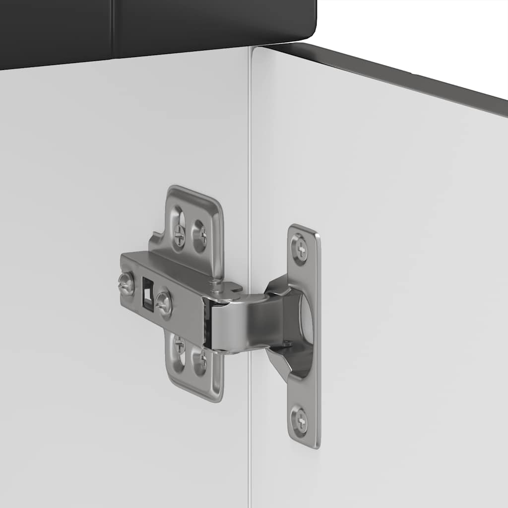 vidaXL ντουλάπι βάσης κουζίνας Porto Μαύρο κατασκευασμένο ξύλο