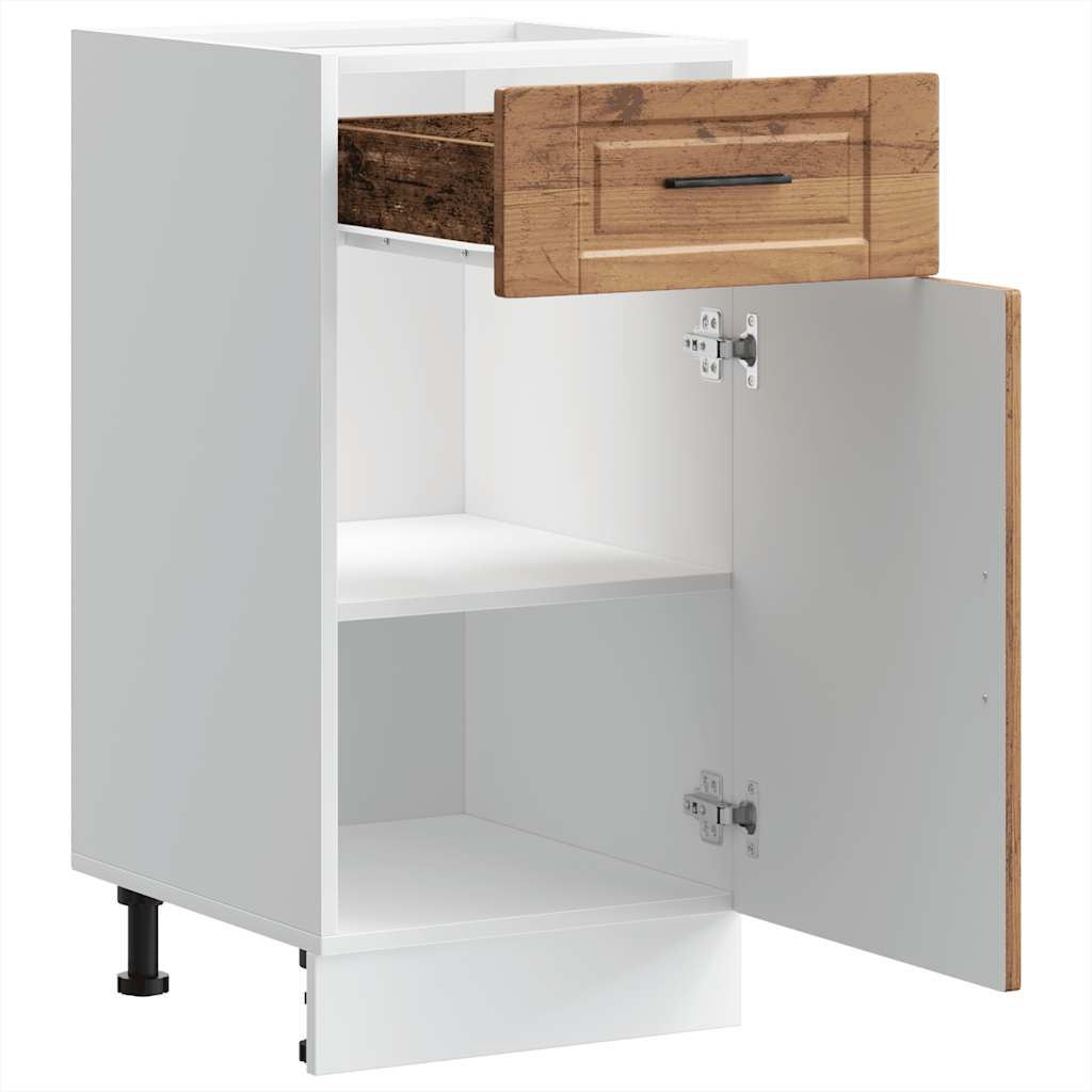 vidaXL ντουλάπι βάσης κουζίνας Porto Παλαιό ξύλο κατασκευασμένο ξύλο