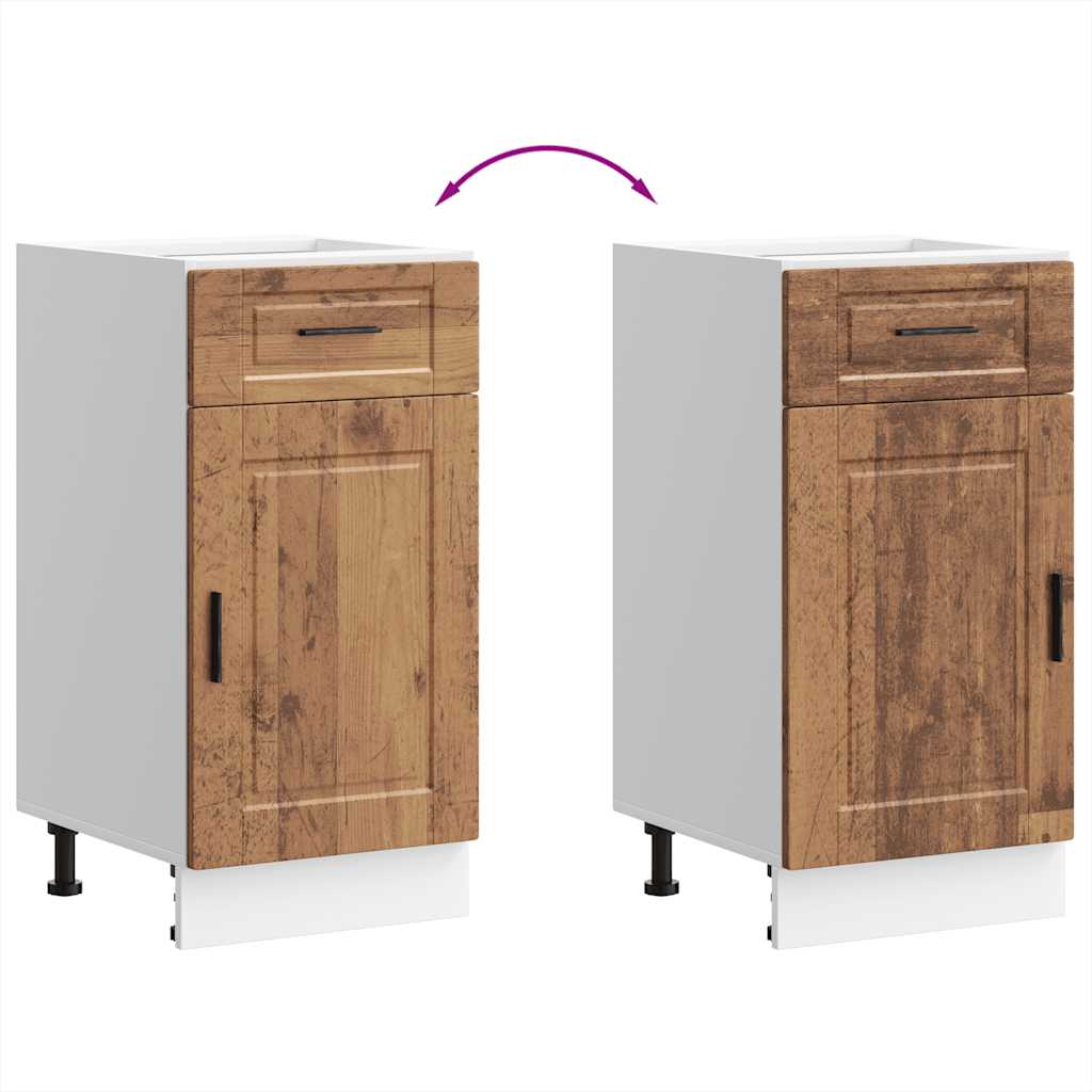 vidaXL ντουλάπι βάσης κουζίνας Porto Παλαιό ξύλο κατασκευασμένο ξύλο