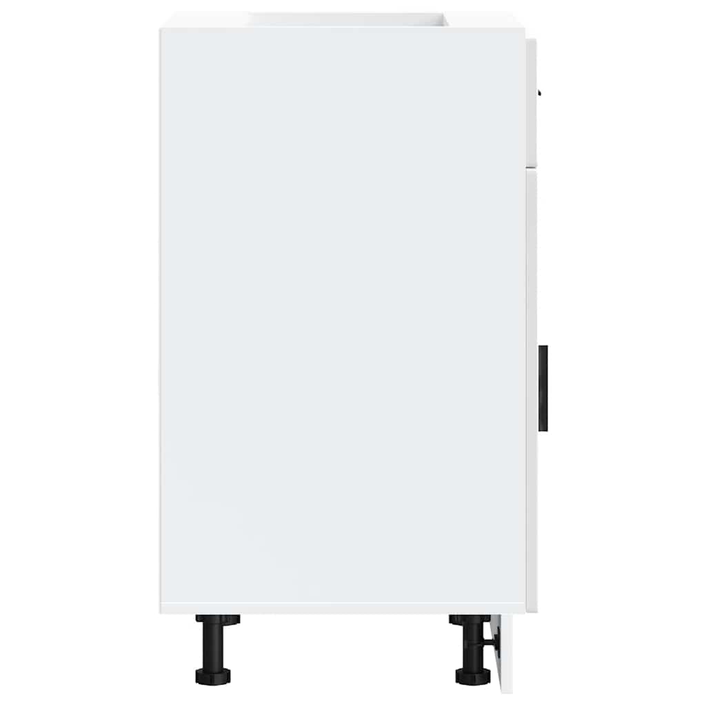 vidaXL ντουλάπι βάσης κουζίνας Porto Λευκό Υψηλής στιλπνότητας