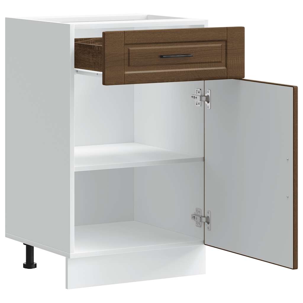 vidaXL ντουλάπι βάσης κουζίνας Porto Καφέ Δρυς κατασκευασμένο ξύλο