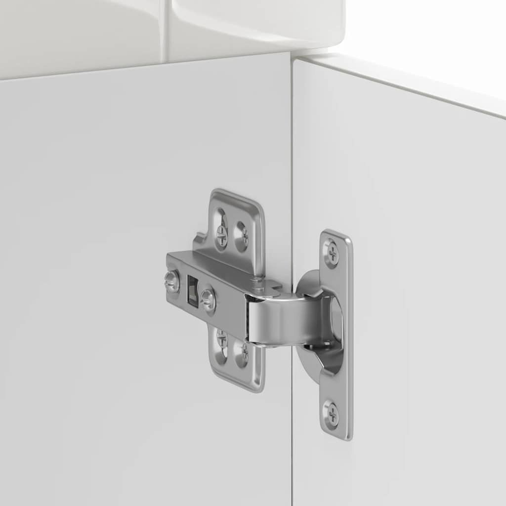 vidaXL ντουλάπι βάσης κουζίνας Porto Λευκό Υψηλής στιλπνότητας