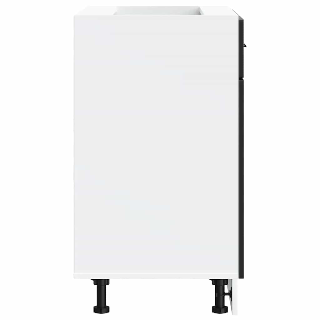 vidaXL ντουλάπι βάσης κουζίνας Porto Μαύρο κατασκευασμένο ξύλο