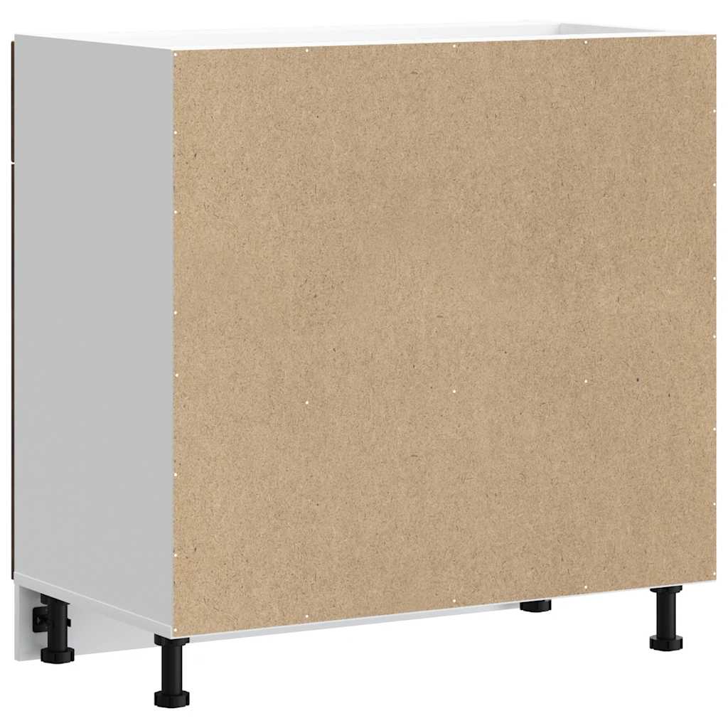 vidaXL ντουλάπι βάσης κουζίνας Porto Καπνιστή βελανιδιά