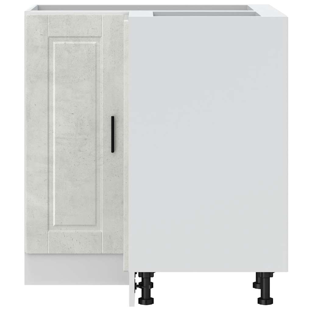 vidaXL Γωνιακό ντουλάπι βάσης κουζίνας Porto Γκρι Σκυροδέματος