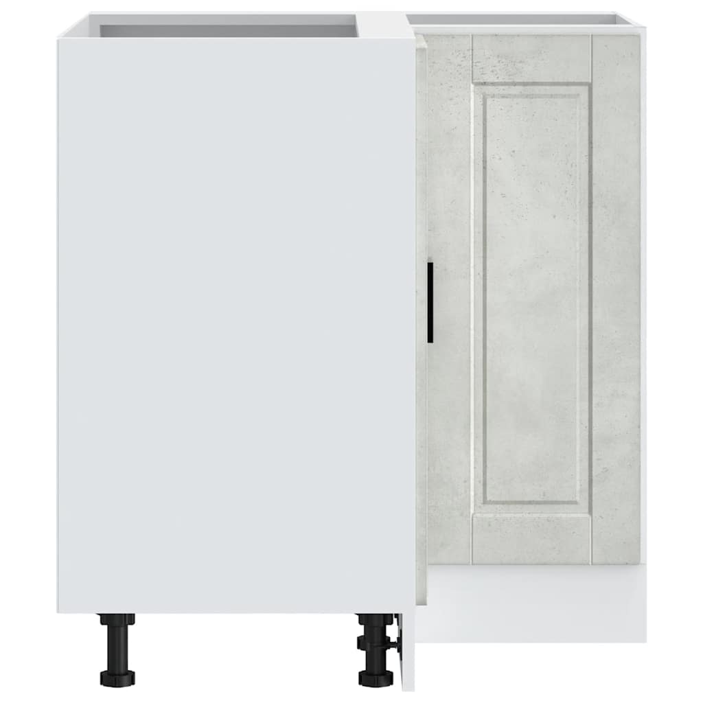 vidaXL Γωνιακό ντουλάπι βάσης κουζίνας Porto Γκρι Σκυροδέματος