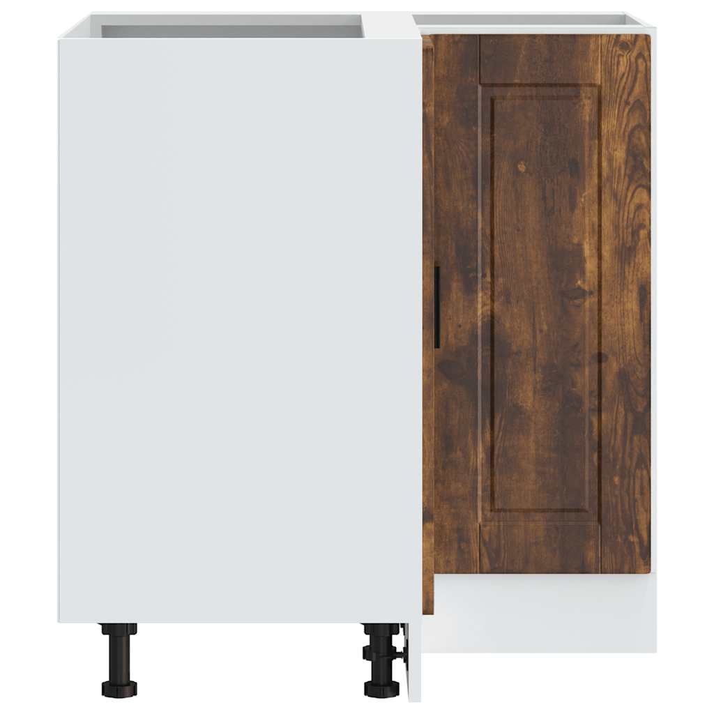 vidaXL Γωνιακό ντουλάπι βάσης κουζίνας Porto Καπνιστή Δρυς Επεξ. Ξύλο