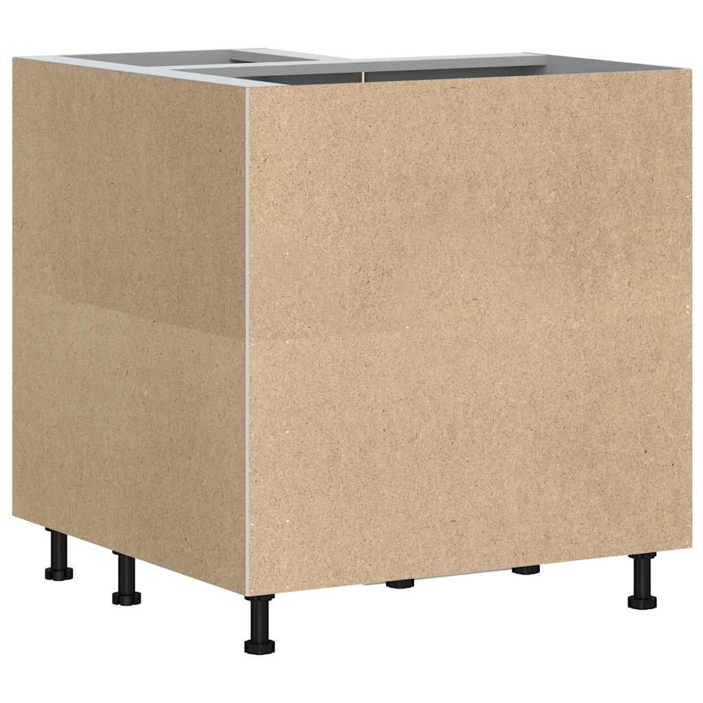 vidaXL Γωνιακό ντουλάπι βάσης κουζίνας Porto Γκρι Sonoma Επεξ. Ξύλο