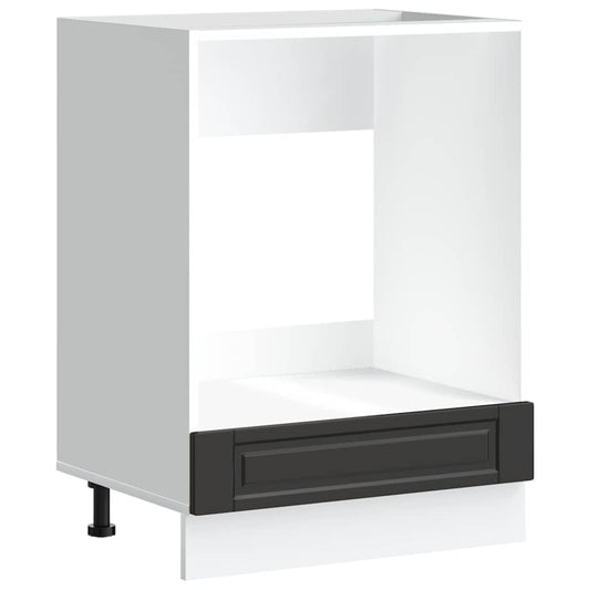 vidaXL Ντουλάπι φούρνου Porto Μαύρο Επεξεργασμένο ξύλο