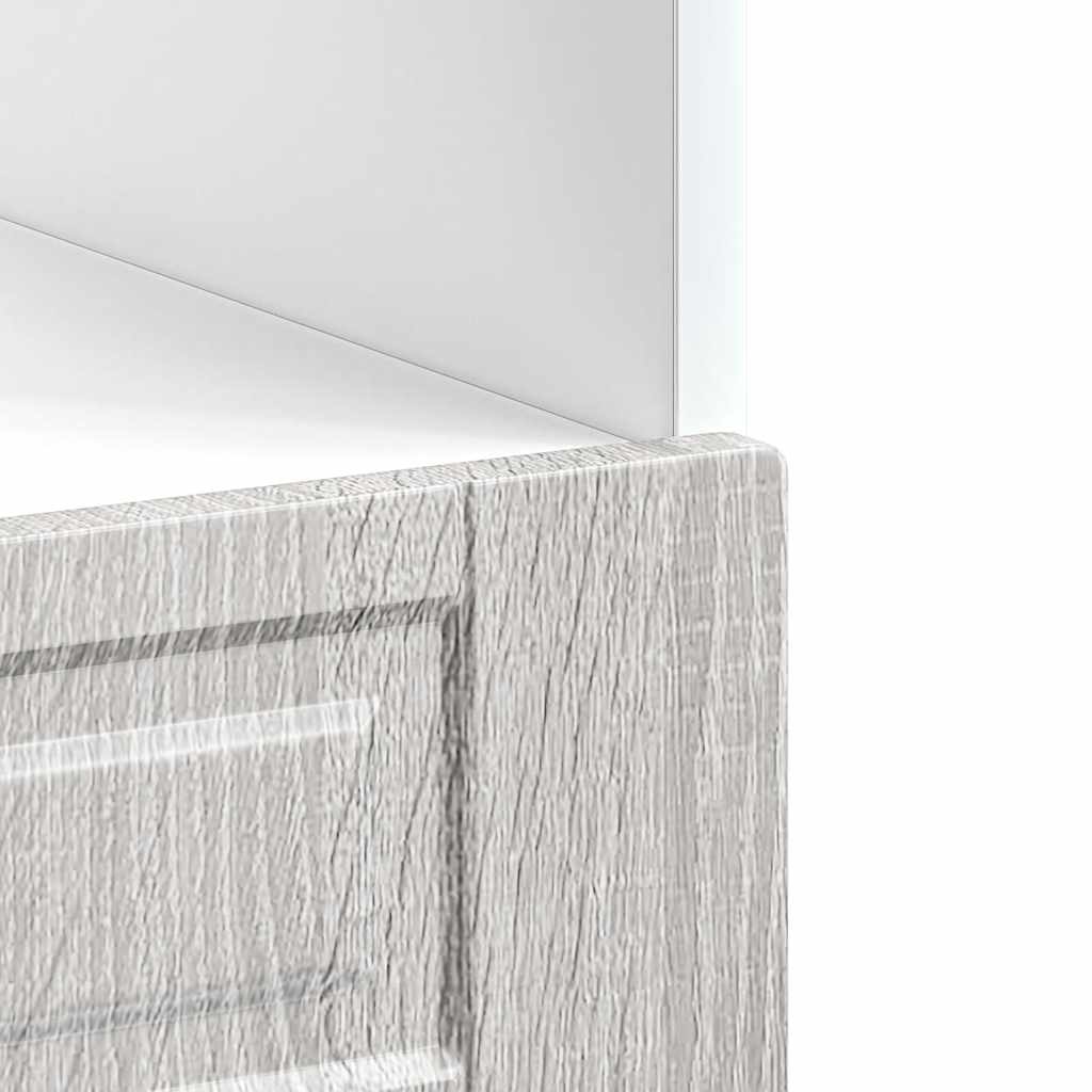 vidaXL Ντουλάπι φούρνου Porto Γκρι Sonoma Επεξεργασμένο ξύλο